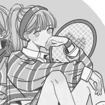 黑白动漫女闺蜜头像
