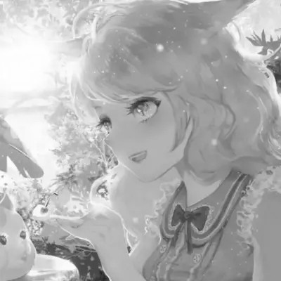 二人闺蜜头像动漫黑白女生图片