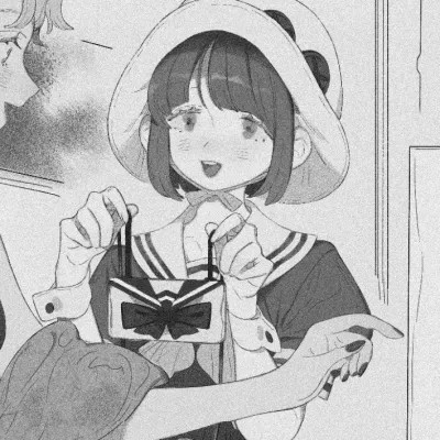 二人闺蜜头像动漫黑白女生图片