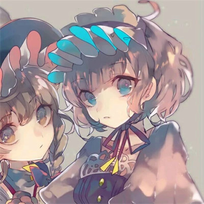 动漫女生头像闺蜜2人