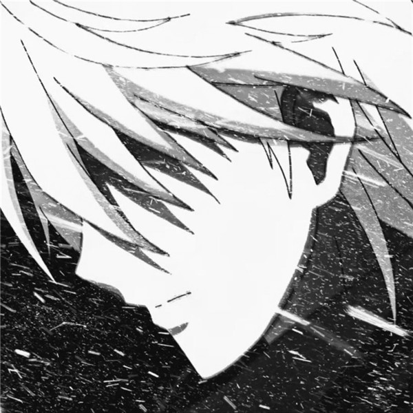 单人优质动漫男生头像黑白
