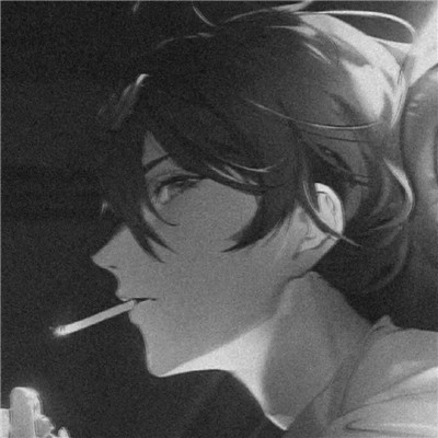 超酷黑白系男生动漫头像