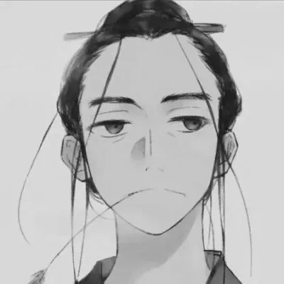 超酷黑白系男生动漫头像