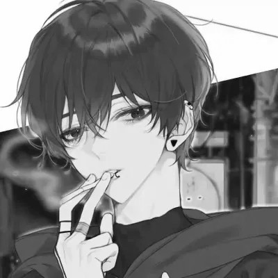 超酷黑白系男生动漫头像