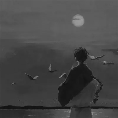 高清动漫头像男黑白风格
