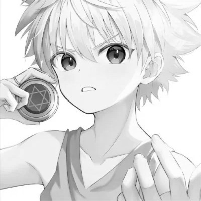动漫男头像ins高级质感黑白