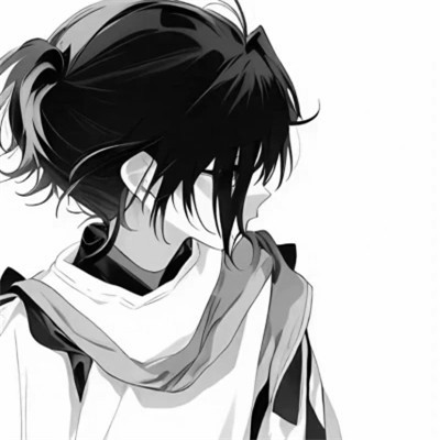 动漫男头像ins高级质感黑白