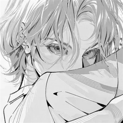 动漫男头像ins高级质感黑白