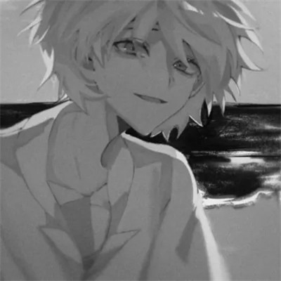 动漫男头像ins高级质感黑白