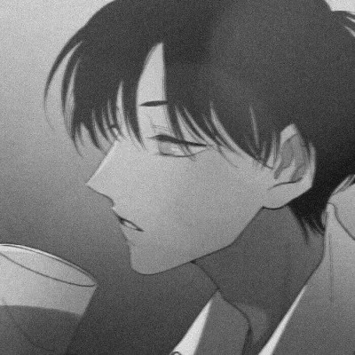 动漫男头像ins高级质感黑白