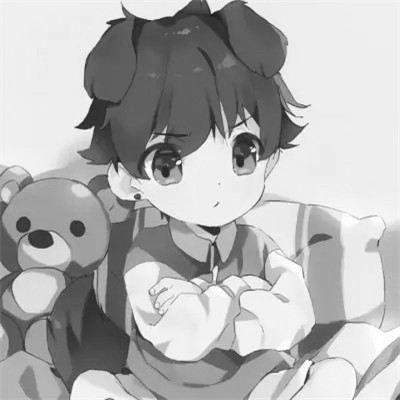 动漫男头像ins高级质感黑白