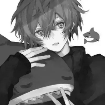 动漫男头像ins高级质感黑白