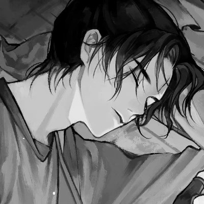 黑白高清优质动漫男生头像