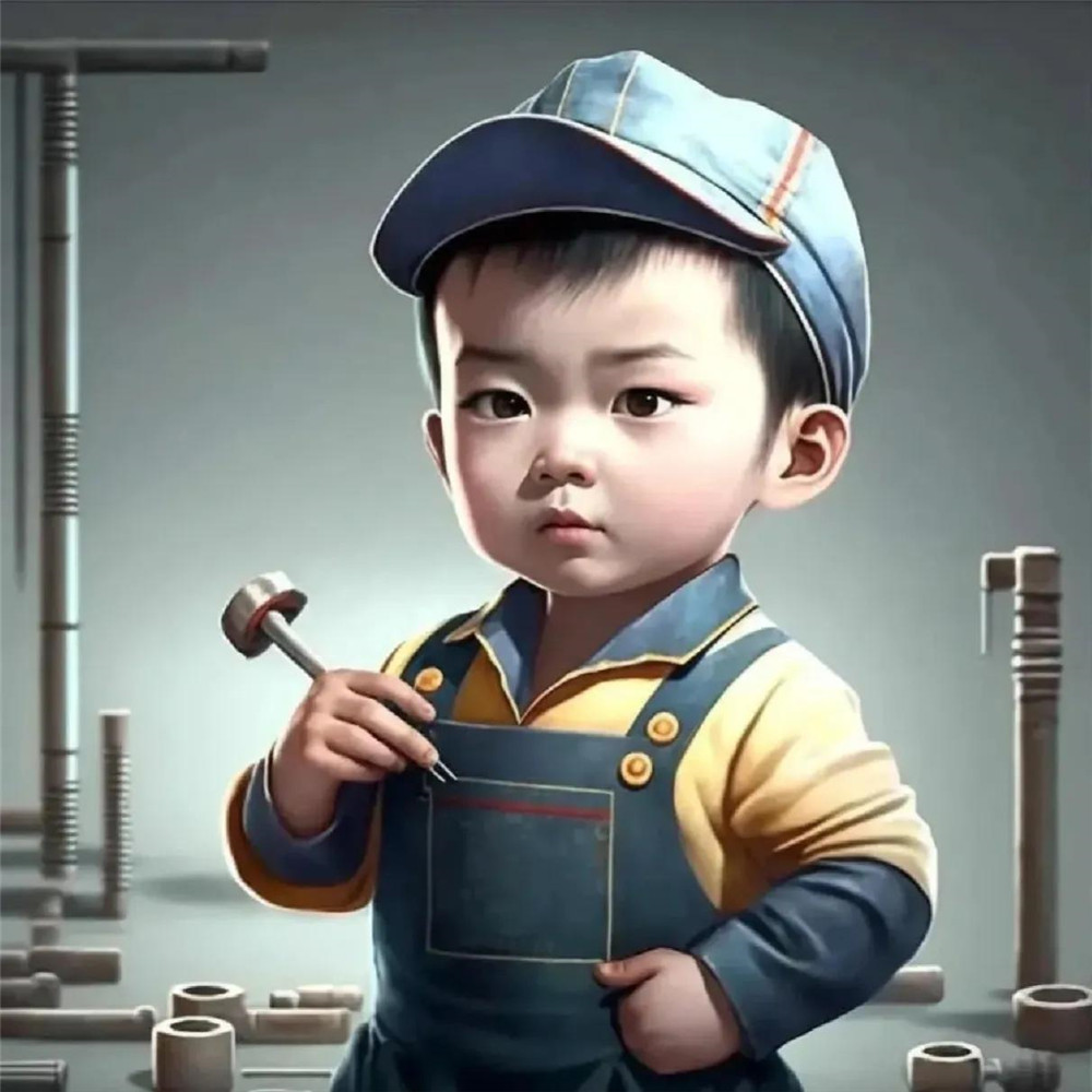 超火萌娃职业头像图片