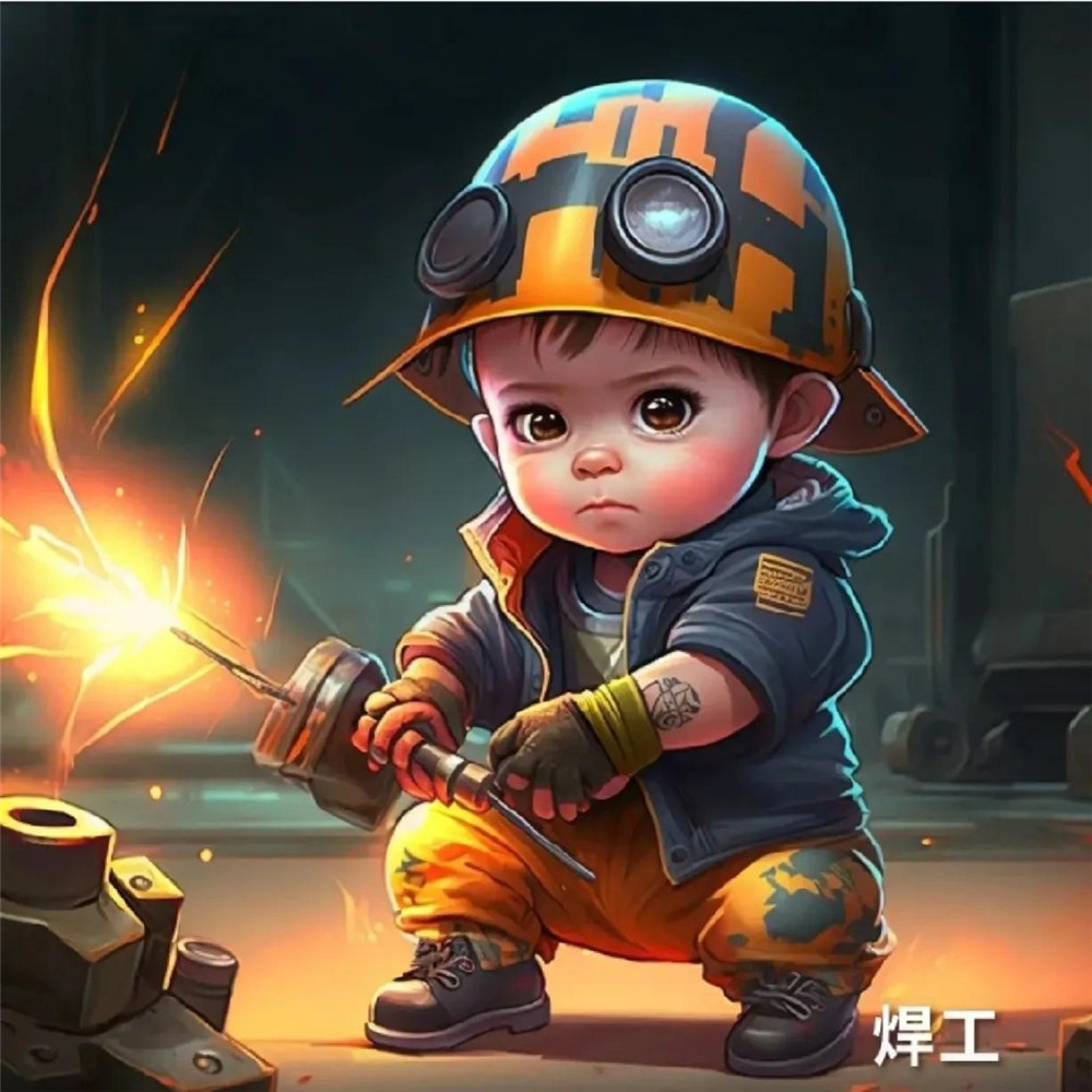 超火萌娃职业头像图片