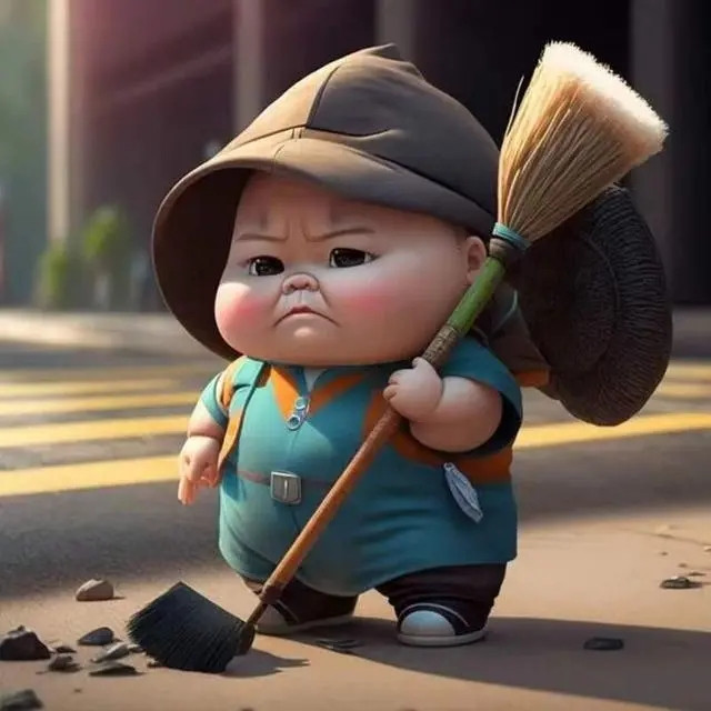 爆火萌娃职业头像图片