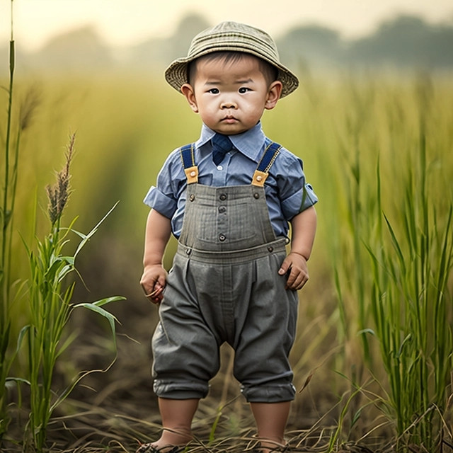 爆火萌娃职业头像图片