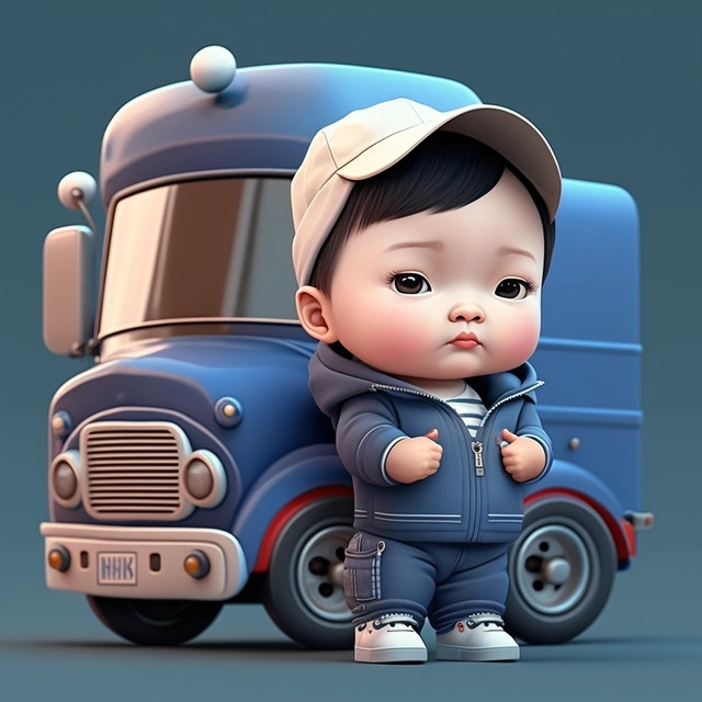 爆火萌娃职业头像图片