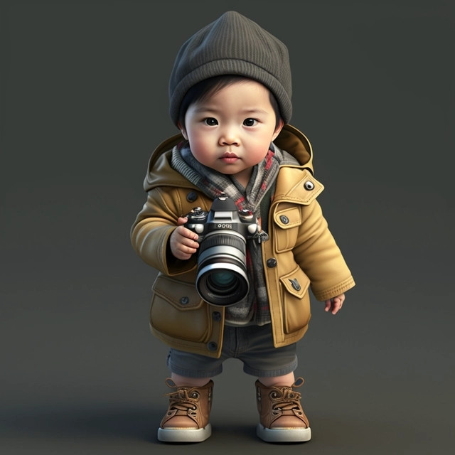 爆火萌娃职业头像图片