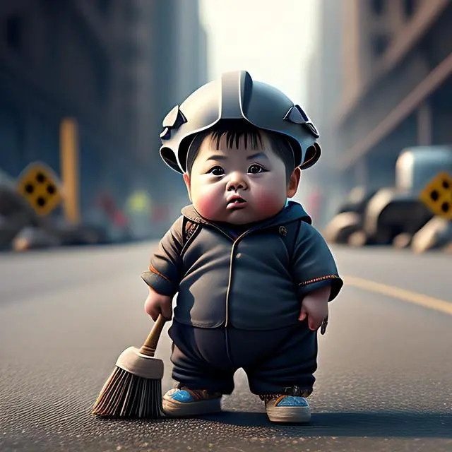 爆火萌娃职业头像图片