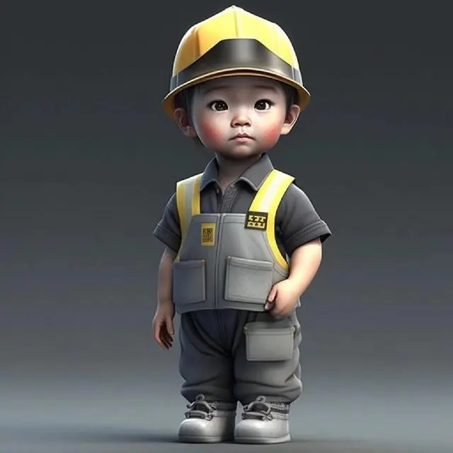 爆火萌娃职业头像图片