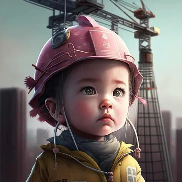 爆火萌娃职业头像图片