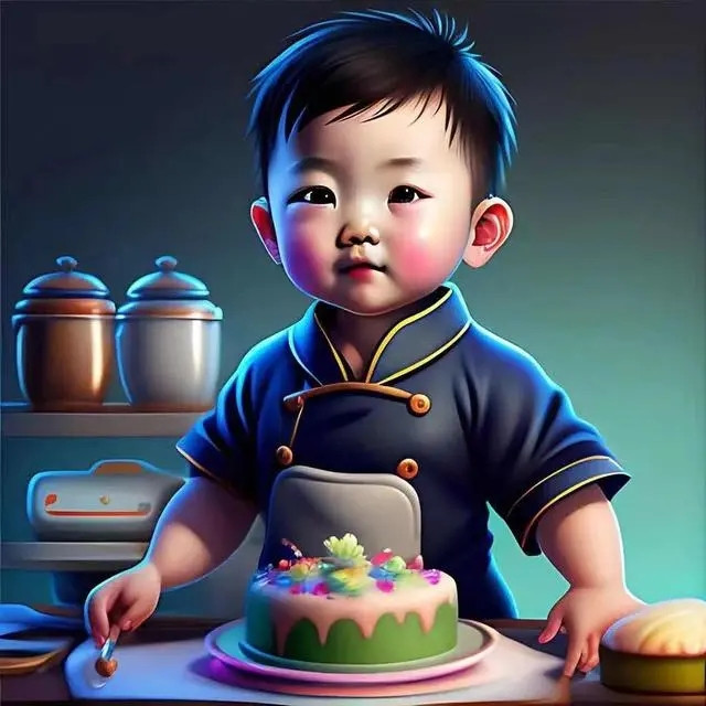 爆火萌娃职业头像图片