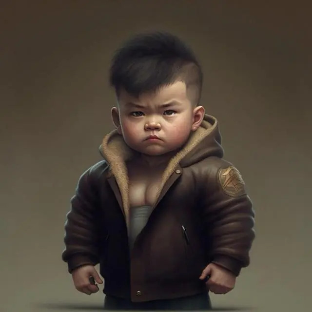 爆火萌娃职业头像图片