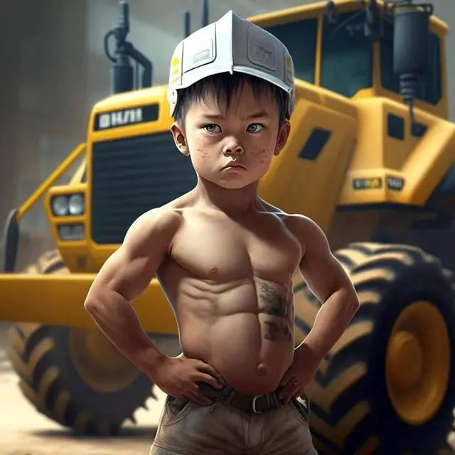 爆火萌娃职业头像图片