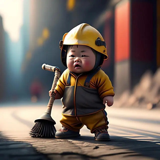 爆火萌娃职业头像图片