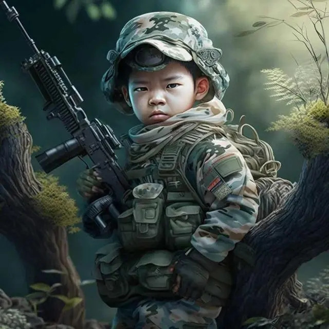 爆火萌娃职业头像图片