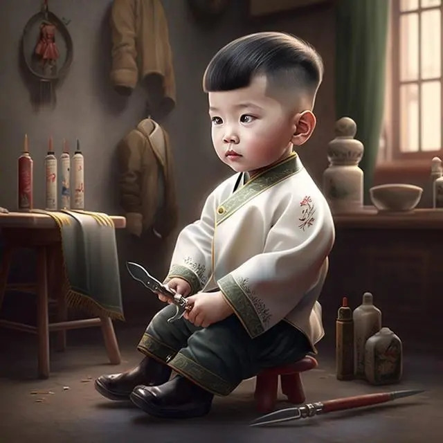 爆火萌娃职业头像图片