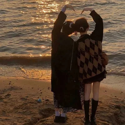 两人闺蜜头像仙气高颜值