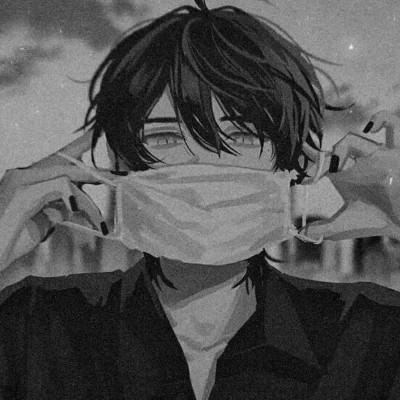 黑白动漫男头网络男神