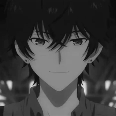 黑白动漫男头网络男神