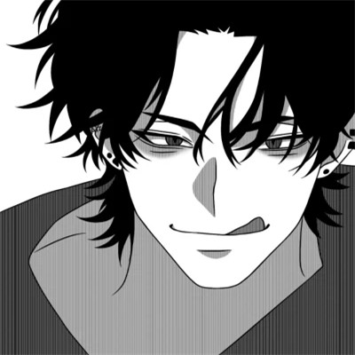 黑白动漫男头网络男神