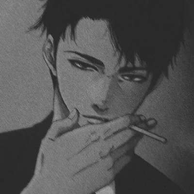 黑白动漫男头网络男神