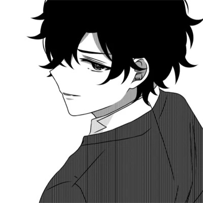 黑白动漫男头网络男神
