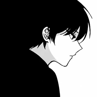 黑白动漫男头网络男神