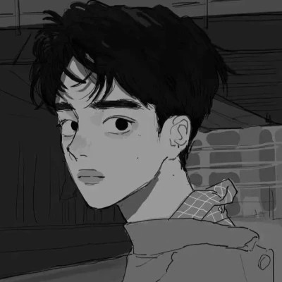 黑白动漫男头网络男神