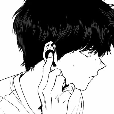 黑白动漫男头网络男神