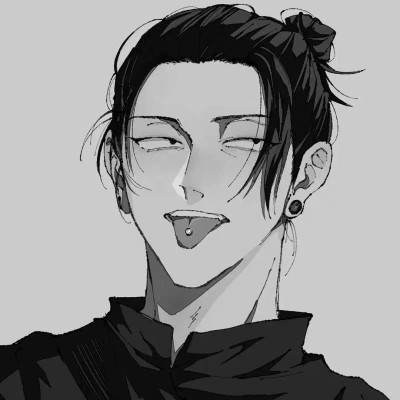 黑白动漫男头网络男神