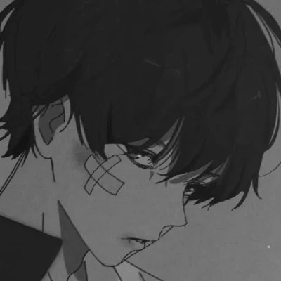 黑白动漫男头网络男神