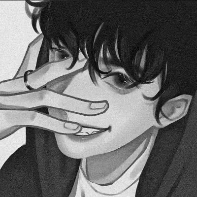 黑白动漫男头网络男神