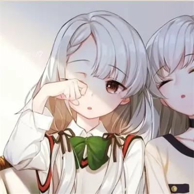 ins超暖心闺蜜头像动漫