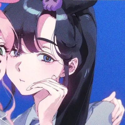 ins超暖心闺蜜头像动漫