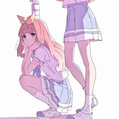 ins超暖心闺蜜头像动漫