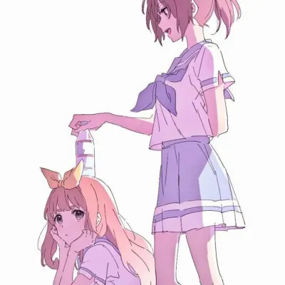 ins超暖心闺蜜头像动漫