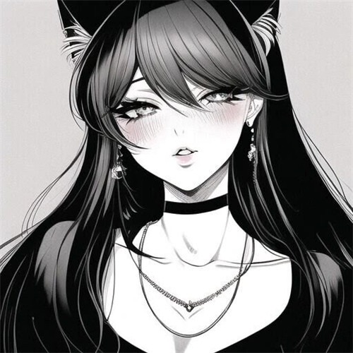 猫耳高冷妩媚女生头像动漫图片