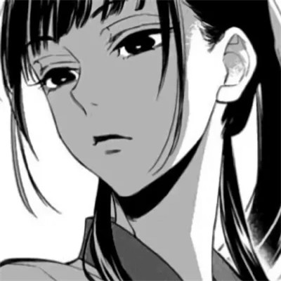 高质量漫画头像黑白女生动漫